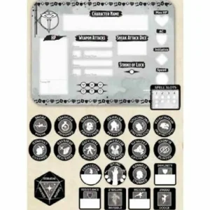 Gale Force 9 D&D Rogue Token Set Hot