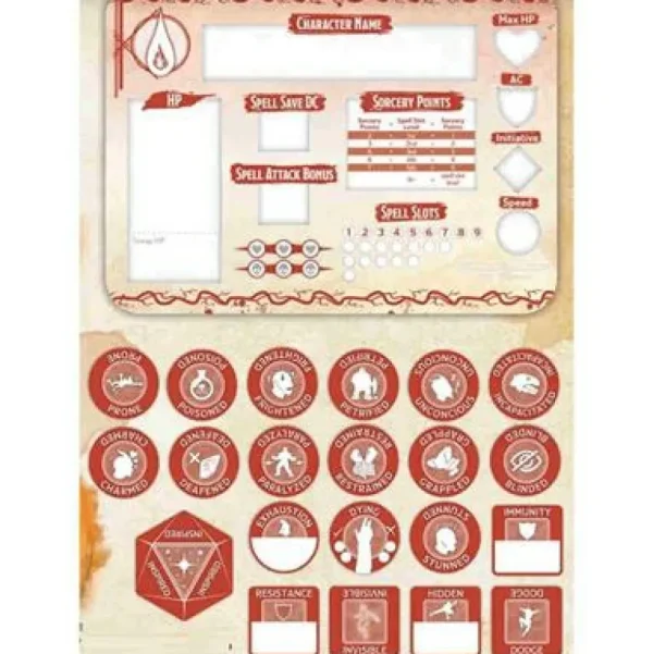 D&D Sorcerer Token Set Fashion