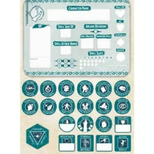 Gale Force 9 D&D 5Th Wizard Token Set (22 & Combat Tile) Best Sale