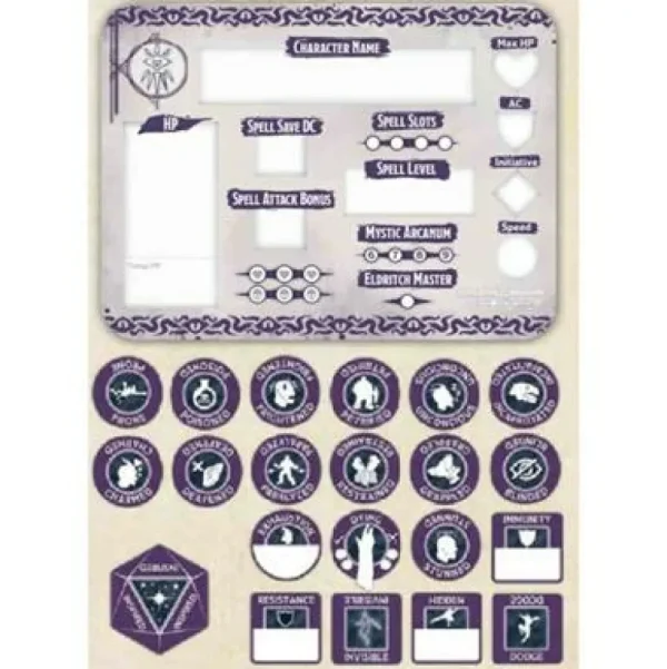 D&D Warlock Token Set Cheap