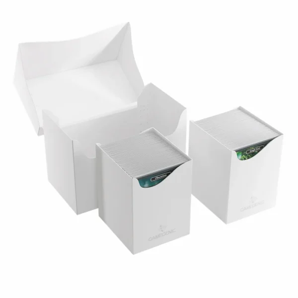 Gamegenic Deckbox: Double Deck Holder 200+ Xl White Sale
