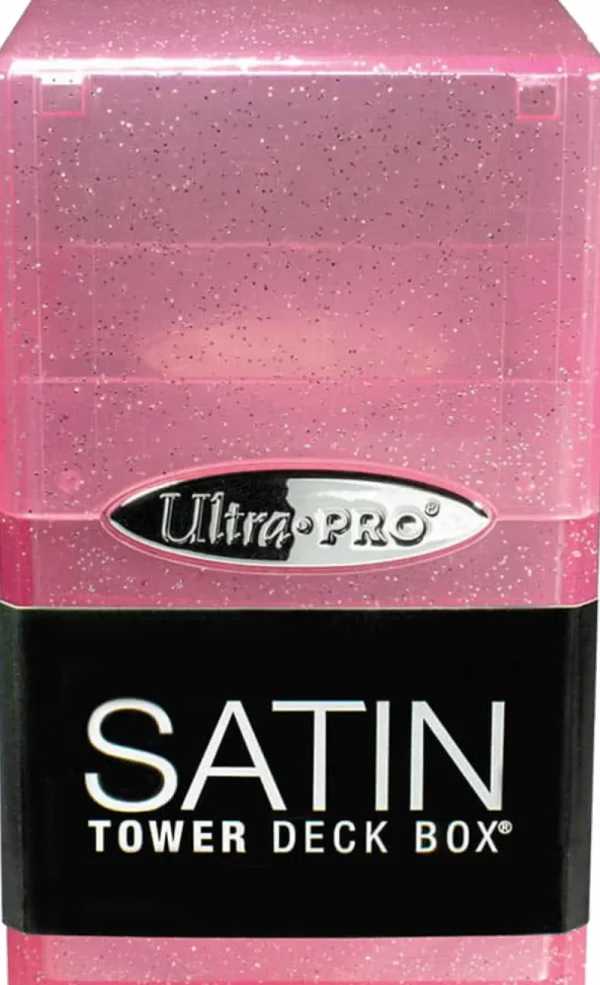 Ultra Pro Deckbox Satin Tower Glitter Pink Cheap