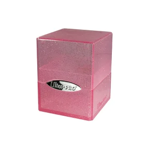 Ultra Pro Deckbox Sating Cube Glitter Pink New