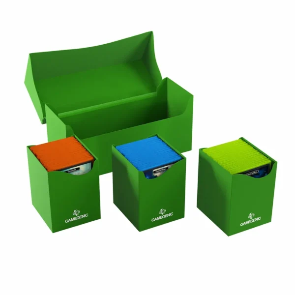 Gamegenic Deckbox: Triple Deck Holder 300+ Xl Green Sale