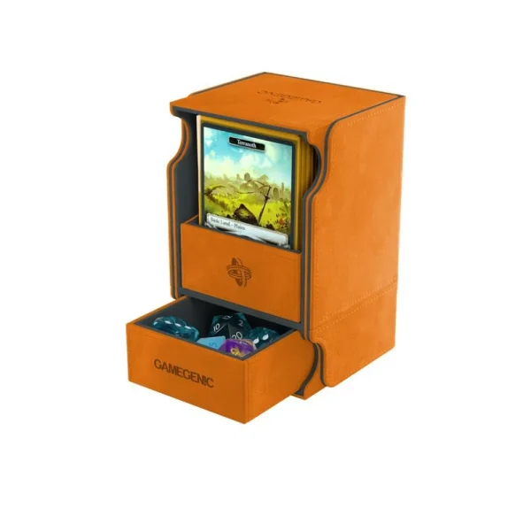 Gamegenic Deckbox: Watchtower 100+ Convertible Orange Clearance