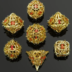 Hymngo Demon Cage Hollow Dice Set Gold (7) Store