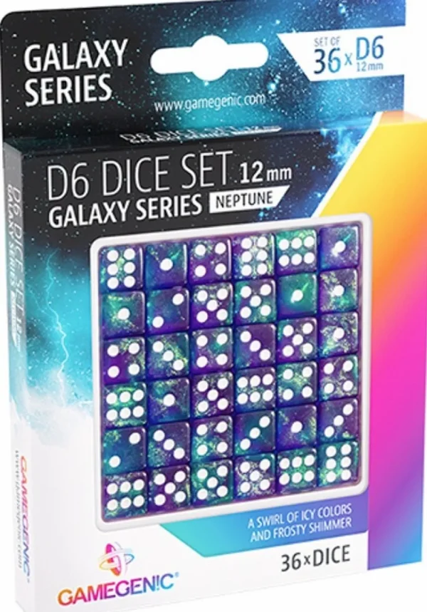 Gamegenic Dice Set Galaxy Series - Neptune (36 D6) Sale