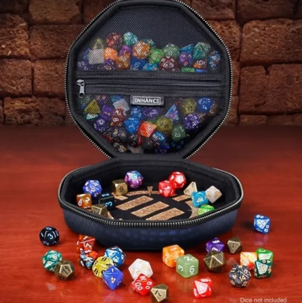 Enhance Gaming Dice Tray & Case Collector'S Edition (Blue) New