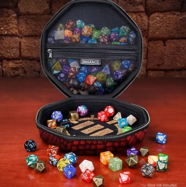 Enhance Gaming Dice Tray & Case Collector'S Edition (Red) New