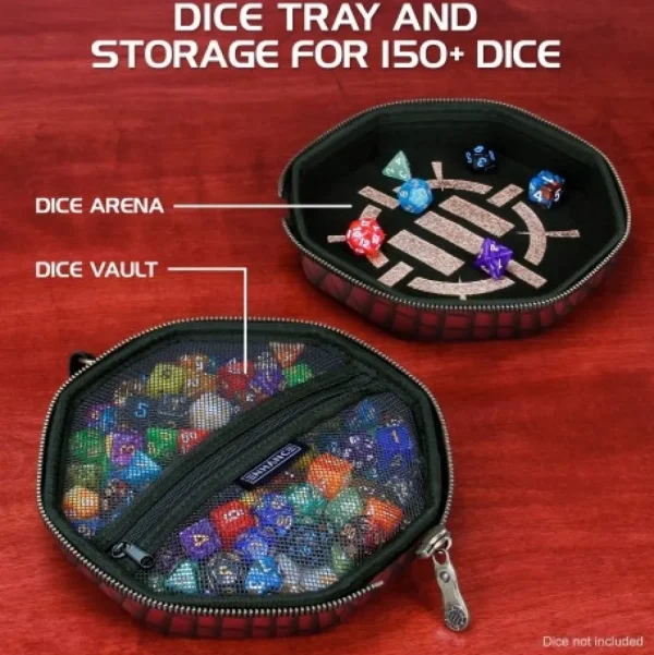 Enhance Gaming Dice Tray & Case Collector'S Edition (Red) New