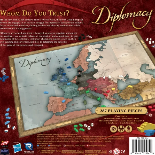 Renegade Diplomacy New Edition- Bordspel Online
