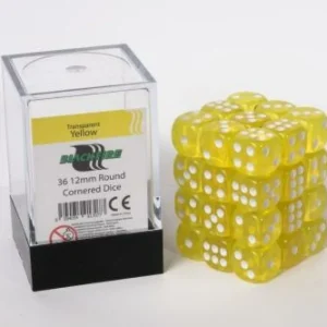 Blackfire Dobbelstenen: 12Mmtransparent Yellow Clearance