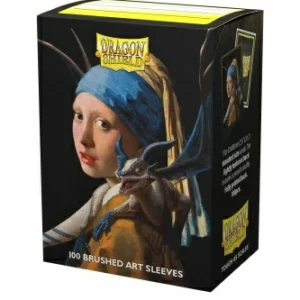 Arcane Tinmen Dragon Shield Brushed Art Sleeves - Girl With A Pearl Earring (100 Sleeves) Store