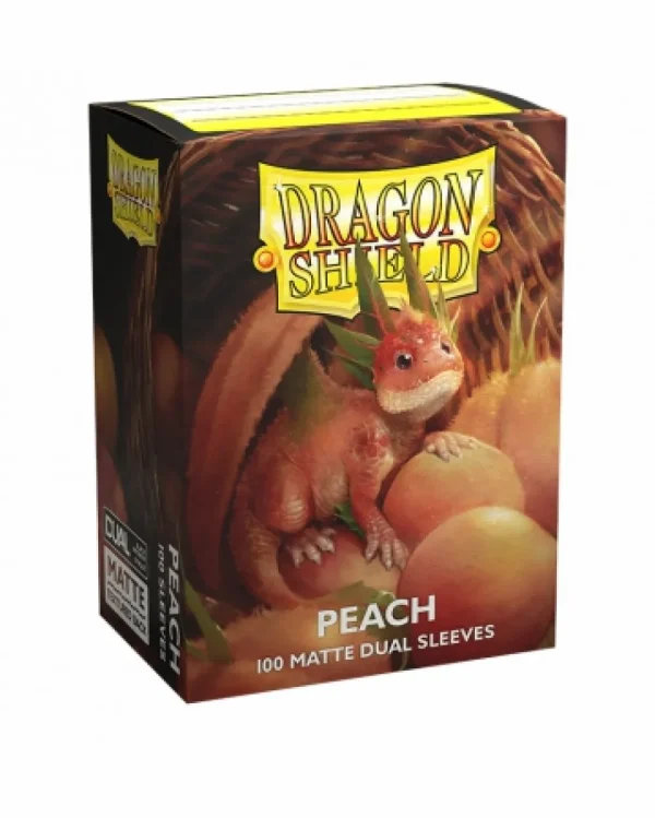 Arcane Tinmen Dragon Shield Sleeves - Peach Matte Dual (100 Stuks) Clearance
