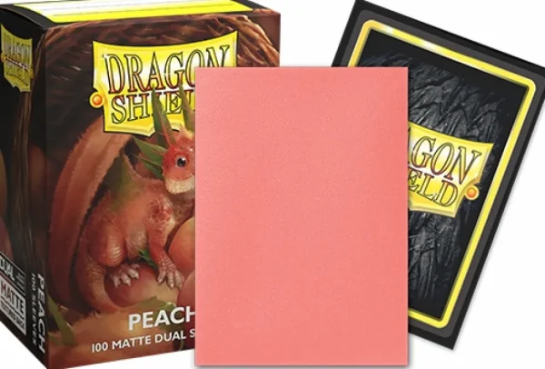 Arcane Tinmen Dragon Shield Sleeves - Peach Matte Dual (100 Stuks) Clearance