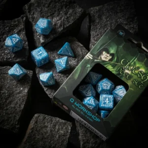 Q Workshop Elvish Glacier & White Dice Set (7) Cheap