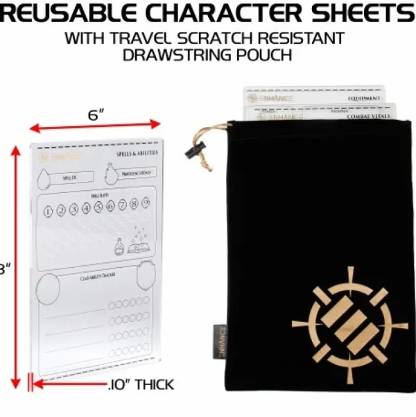 Enhance Gaming Enhance Rpg Acrylic Character Sheet Flash Sale