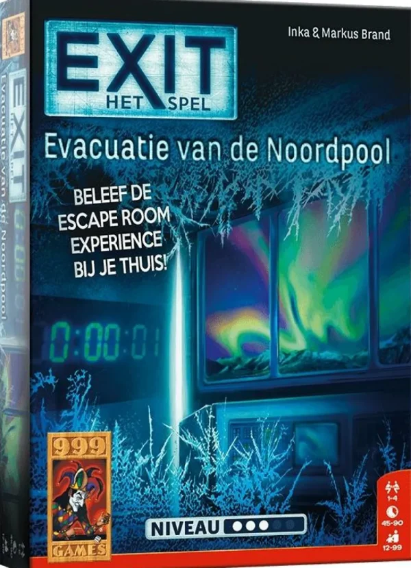 999 Games Exit - Evacuatie Van De Noordpool - Bordspel New