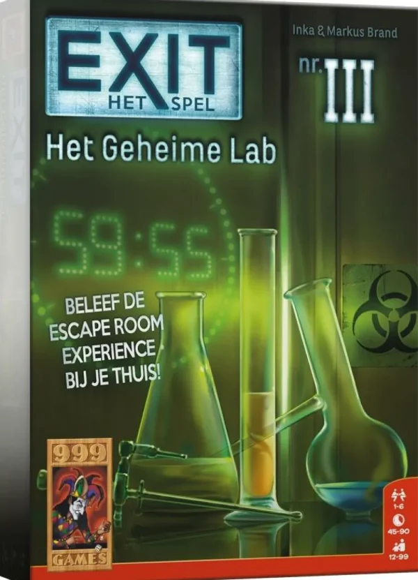 999 Games Exit - Het Geheime Lab Bordspel Clearance
