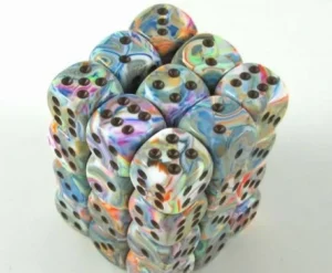 Chessex Festive Vibrant/Brown D6 12Mm Dobbelsteen Set (36 Stuks) Clearance