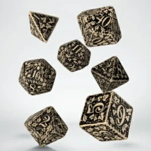 Q Workshop Forest 3D Beige & Black Dice Set (7) Cheap