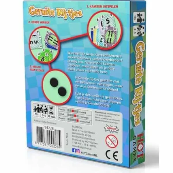 Hot Games Geruite Rij-Tjes Kaartspel Flash Sale