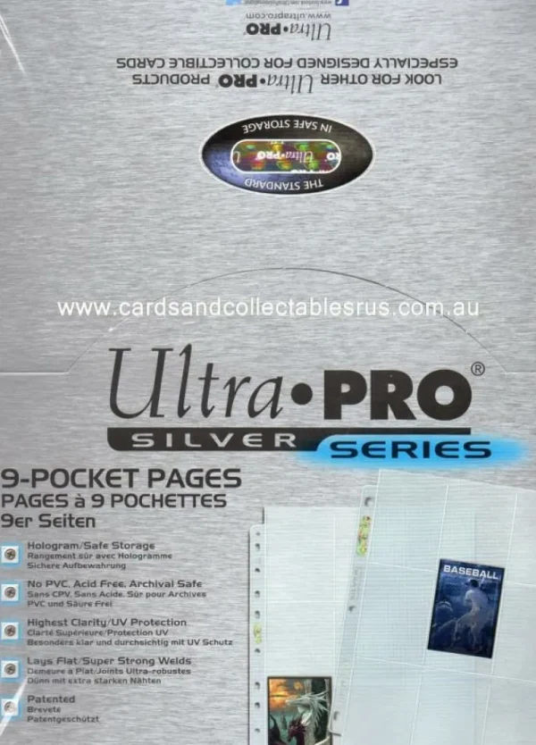 Ultra Pro Hologram Pages Silver 9-Pocket - Box Cheap