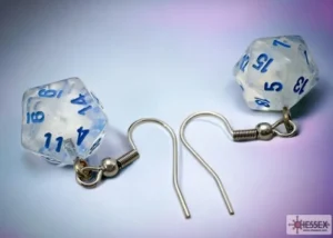 Chessex Hook Earrings Borealis Icicle Mini-Poly D20 Sale