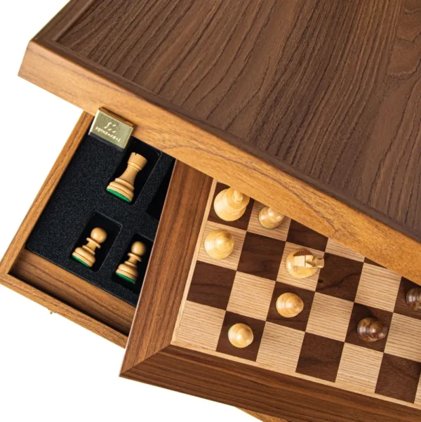 Manopoulou Houten Schaakset: Staunton Schaakstukken (Koning 8,5 Cm) Outlet