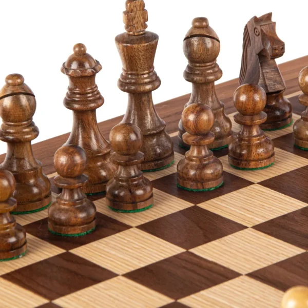 Manopoulou Houten Schaakset: Staunton Schaakstukken (Koning 8,5 Cm) Outlet