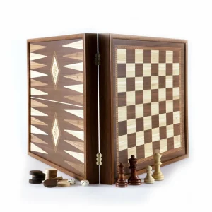Manopoulou 2 In 1 Combinatie - Schaakbord/ Backgammon (Large) Cheap