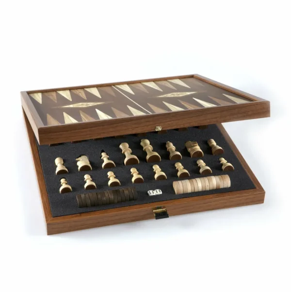 Manopoulou 2 In 1 Combinatie - Schaakbord/ Backgammon (Large) Cheap