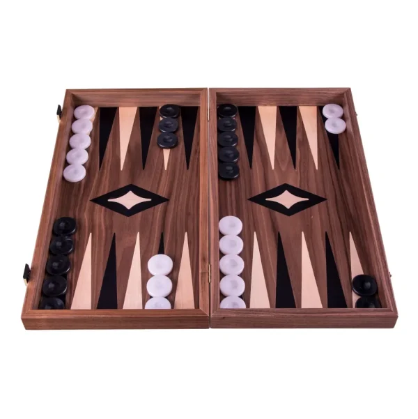 Manopoulou 3 In 1 Schaak/Backgammon/Dam Bord Medium New