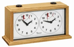 Philos Insa Houten Schaakklok (Mechanisch) New