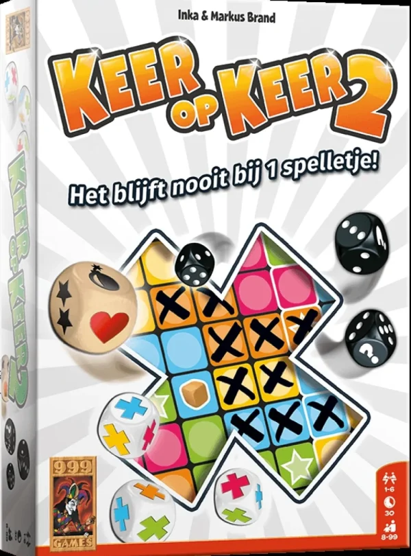 999 Games Keer Op Keer 2 - Dobbelspel Cheap