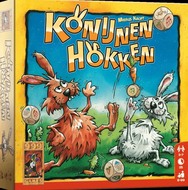 999 Games Konijnenhokken - Dobbelspel Clearance