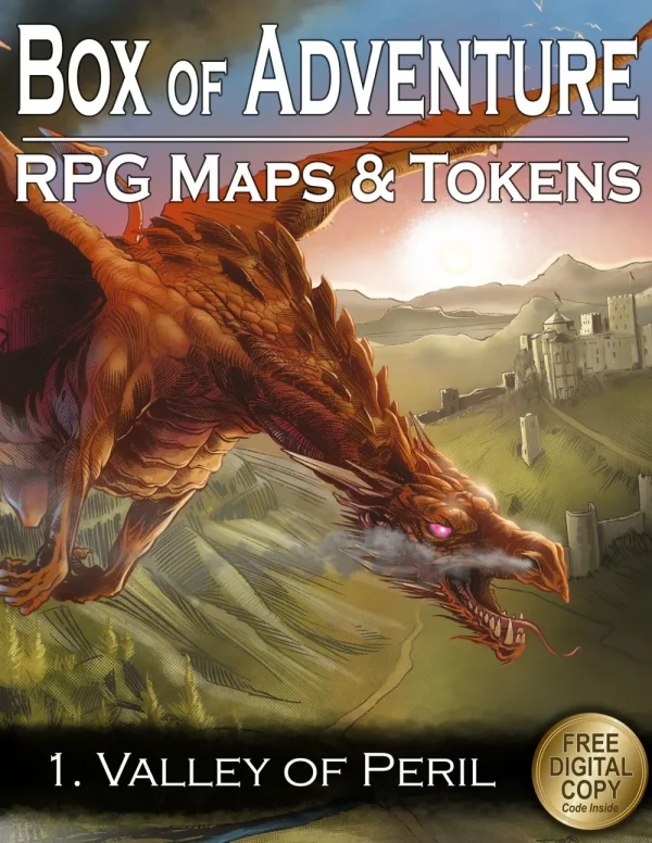 Loke Battlemats Loke Battle Mats' Box Of Adventure Valley Of Peril Discount