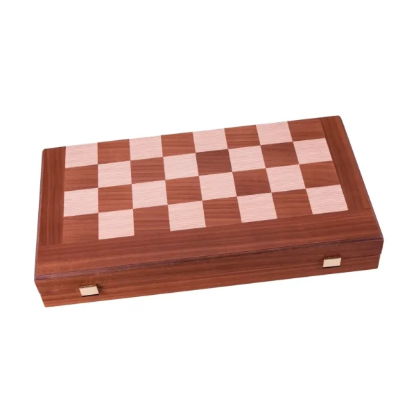 Manopoulou Mahonie 3 In 1 Backgammon/Schaak/Dambord Medium Zwart Best