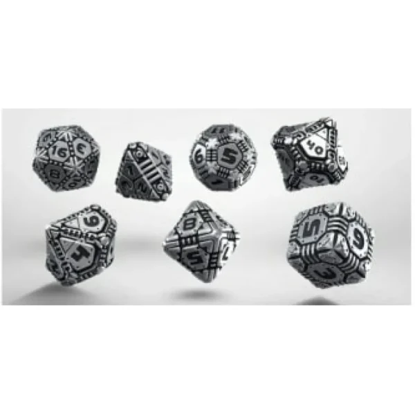 Q Workshop Metal Tech Dice Set (7) Cheap