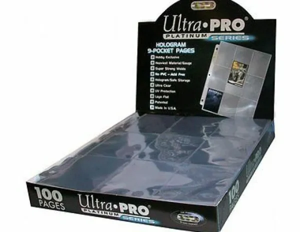 Ultra Pro Nine Pocket Page Platinum Displaybox Best Sale