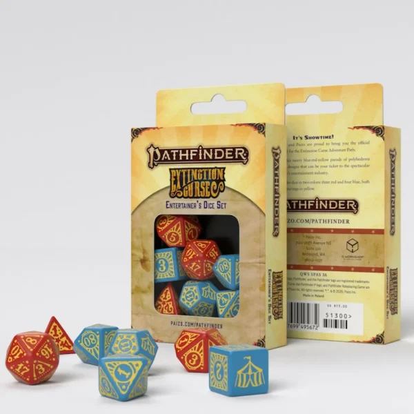 Q Workshop Pathfinder Extinction Curse - Entertainer''S Dice Set (7)" Fashion