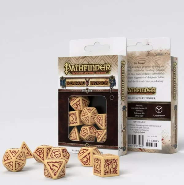 Q Workshop Pathfinder Ironfang Invasion Dice Set (7) Best