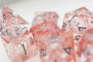 Foam Brain Games Pink Liquid Core Rpg Dice Set Hot