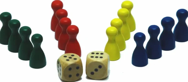 Hot Games Pionnen Ludo 4X4 St.24Mm+2 Dobbelst.In Zak Cheap