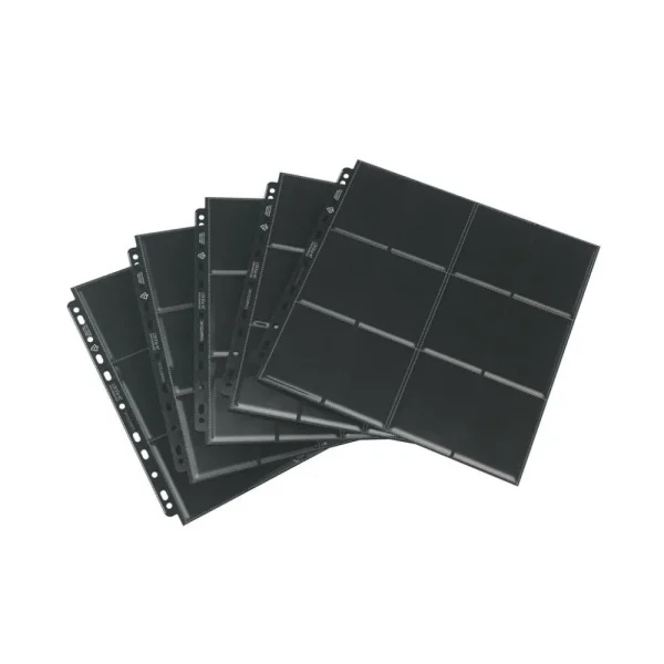 Gamegenic 24-Pocket Sideloading Pages Pack Black (10) Outlet