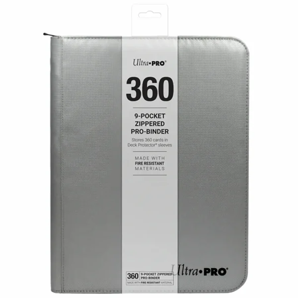 Ultra Pro 9 Pocket Zippered Pro Binder - Silver Best