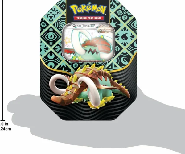 Pokemon USA Pokemon Paldean Fates Ex Tin - Great Tusk Hot