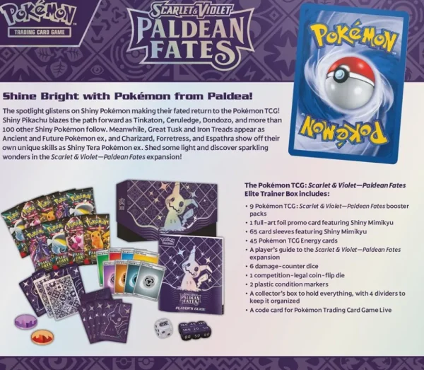 Pokemon USA Pokemon Palean Fates - Elite Trainer Box Store