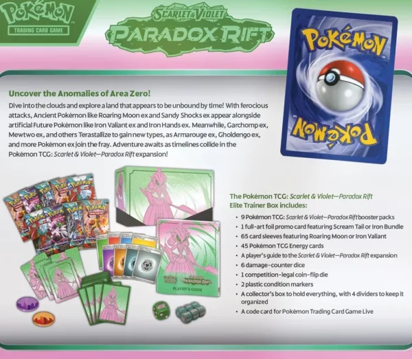 Pokemon USA Pokemon: Paradox Rift Elite Trainer Box - Iron Valiant Shop