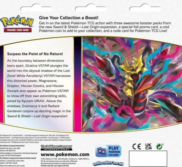 Pokemon Company Pokemon: Sword & Shield Lost Origin - 3-Boosters: Weavile Shop